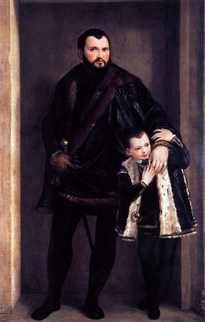 Conde de Porto con su hijo Adriano   Paolo Veronese