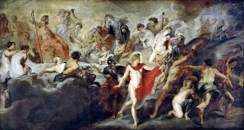 Consejo de los dioses   Peter Rubens