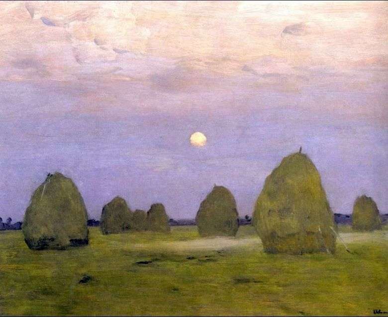 Crepúsculo, pilas   Isaac Levitan