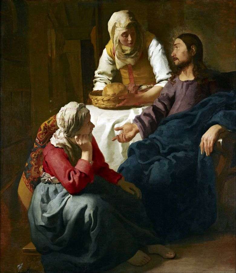 Cristo en la casa de Marta y María   Jan Vermeer