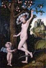 Cupido ofendido y Venus   Lukas Cranach