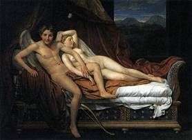Cupido y Psique   Jacques Louis David