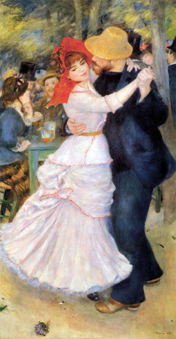 Danza en Bougival   Pierre Auguste Renoir
