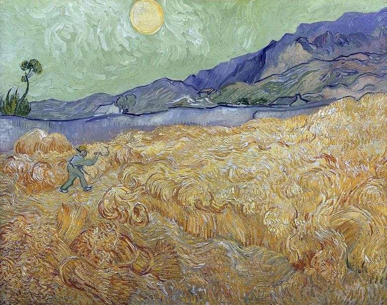 Dawn Wheatfield y Reaper II   Vincent Van Gogh