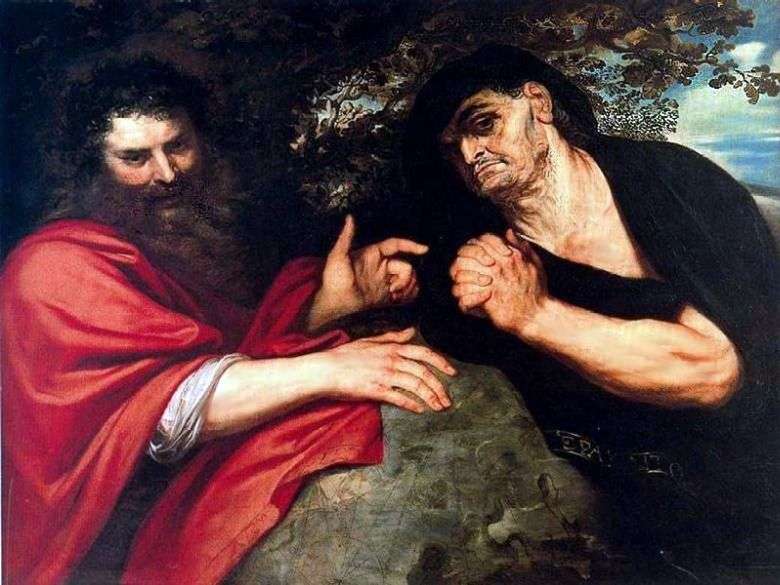 Demócrito y Heráclito   Peter Rubens