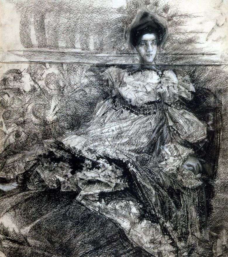 Después del concierto. Retrato de N. I. Zabely   Mikhail Vrubel