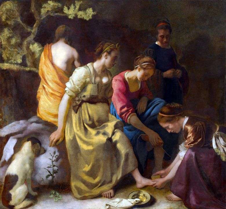 Diana y las ninfas   Jan Vermeer