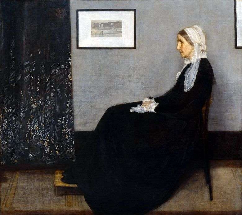 Dispuesto en gris y negro No. 1: retrato de la madre   James Whistler