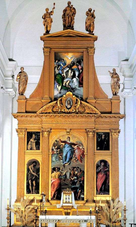 El altar de la iglesia de Santo Domingo el Antiguo en Toledo   El Greco