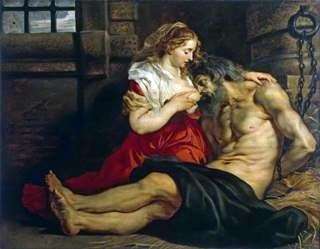 El amor romano (Cimon y la pluma)   Peter Rubens