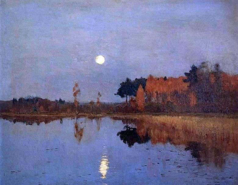 El crepúsculo Luna   Isaac Levitan