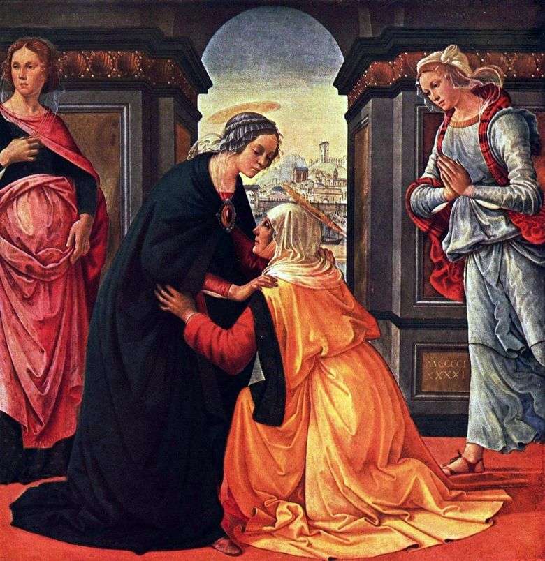 El encuentro de María y Elizabeth   Domenico Ghirlandaio