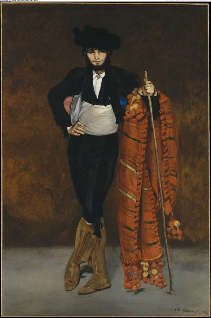 El joven en traje de macho   Edouard Manet