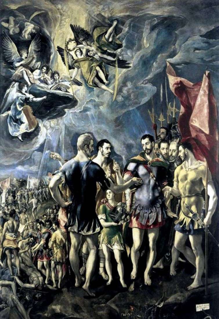 El martirio de San Mauricio   El Greco