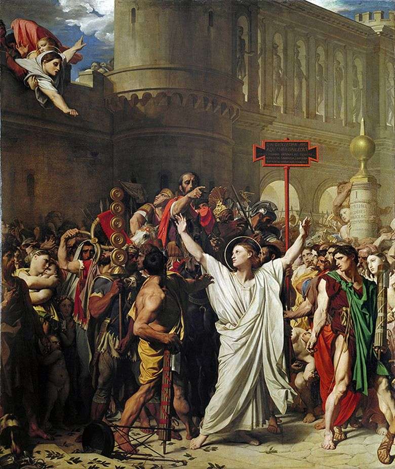 El martirio de San Simferio   Jean Auguste Dominique Ingres
