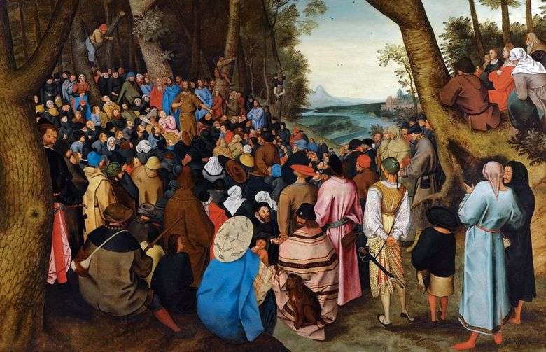 El sermón de Juan el Bautista   Peter Bruegel