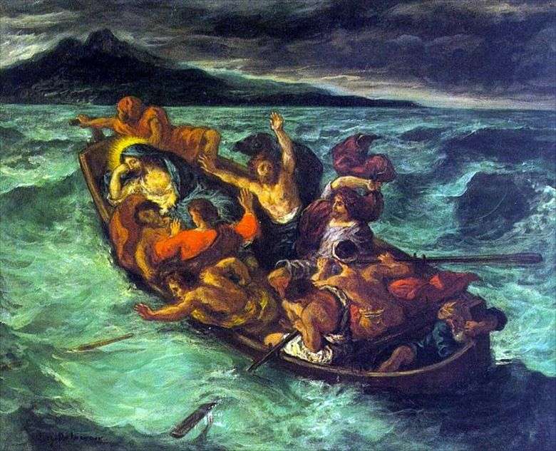 El sueño de Cristo en una tormenta   Eugene Delacroix