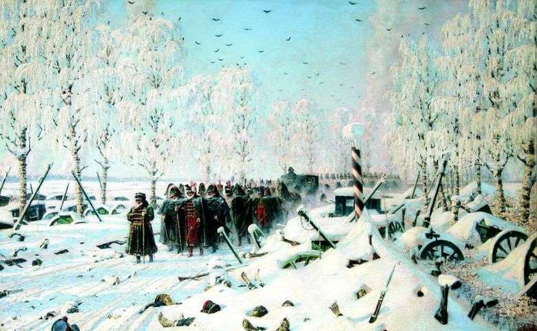 En el camino alto, retiro, vuelo...   Vasily Vereshchagin