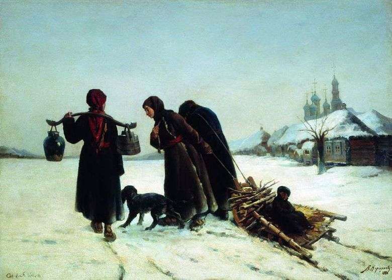En el invierno en el pueblo   Alexey Korzukhin