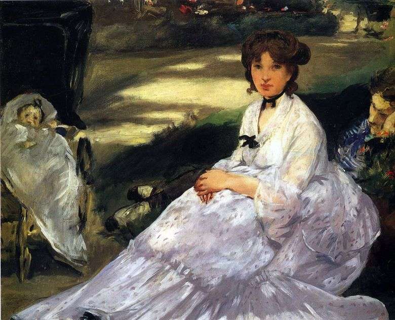 En el jardín   Edouard Manet