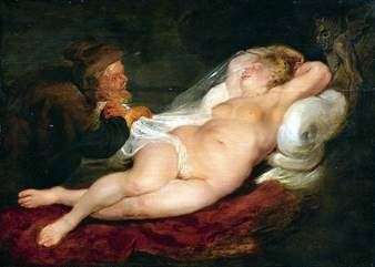 Ermitaño y durmiendo Angélica   Peter Rubens