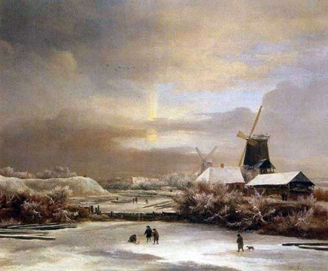 Escena de invierno   Jacob van Ruisdal
