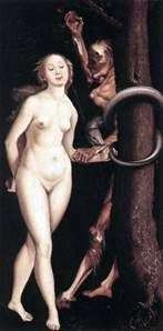 Eva, la serpiente y la muerte   Hans Baldung