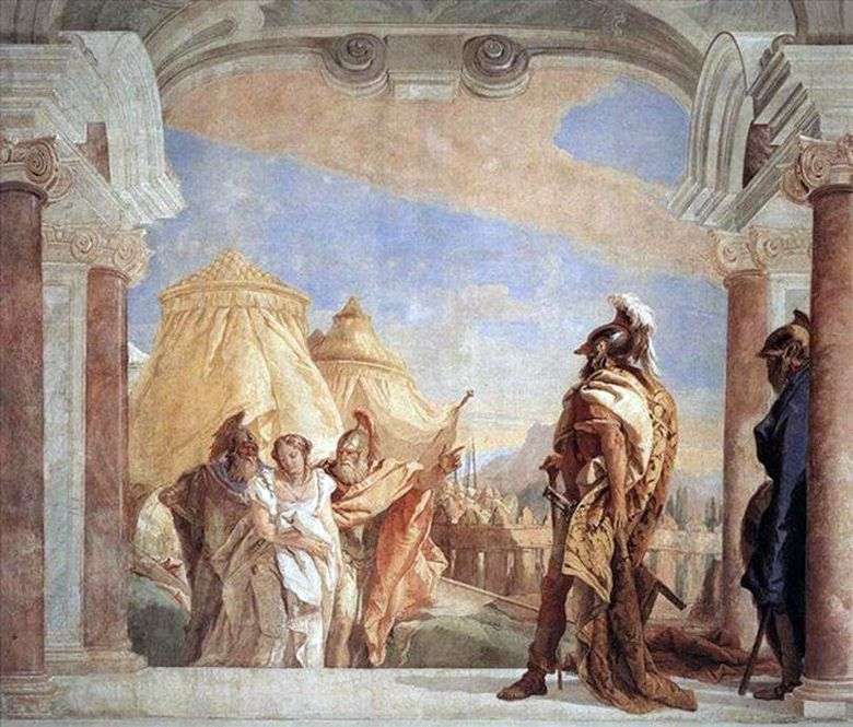 Evribat y Talfibi llevan Briseis a Agamenón   Giovanni Battista Tiepolo