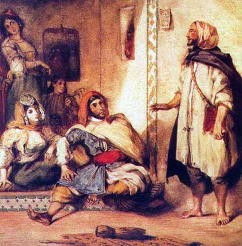 Familia marroquí   Eugene Delacroix