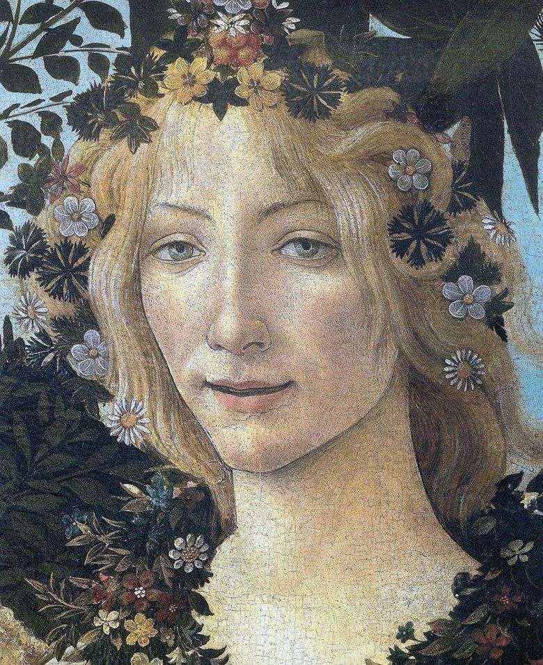 Flora (fragmento)   Sandro Botticelli