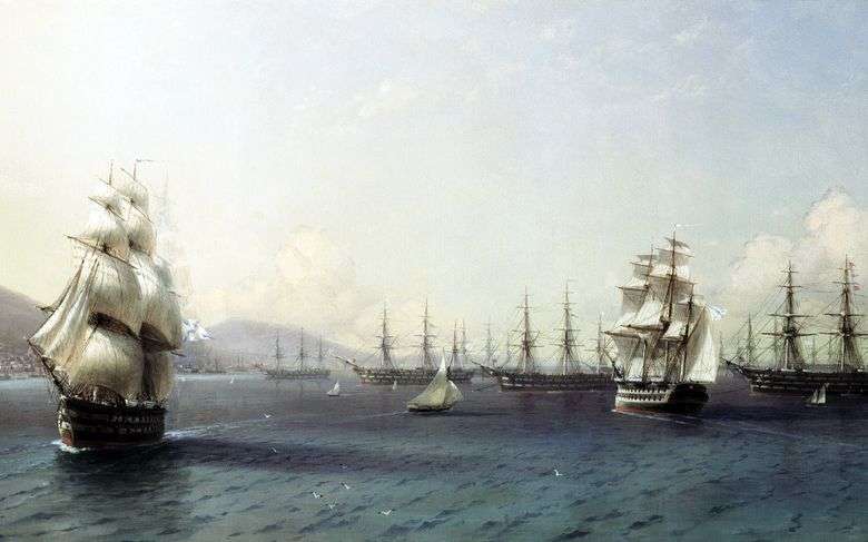 Flota del Mar Negro en Feodosia   Ivan Aivazovsky