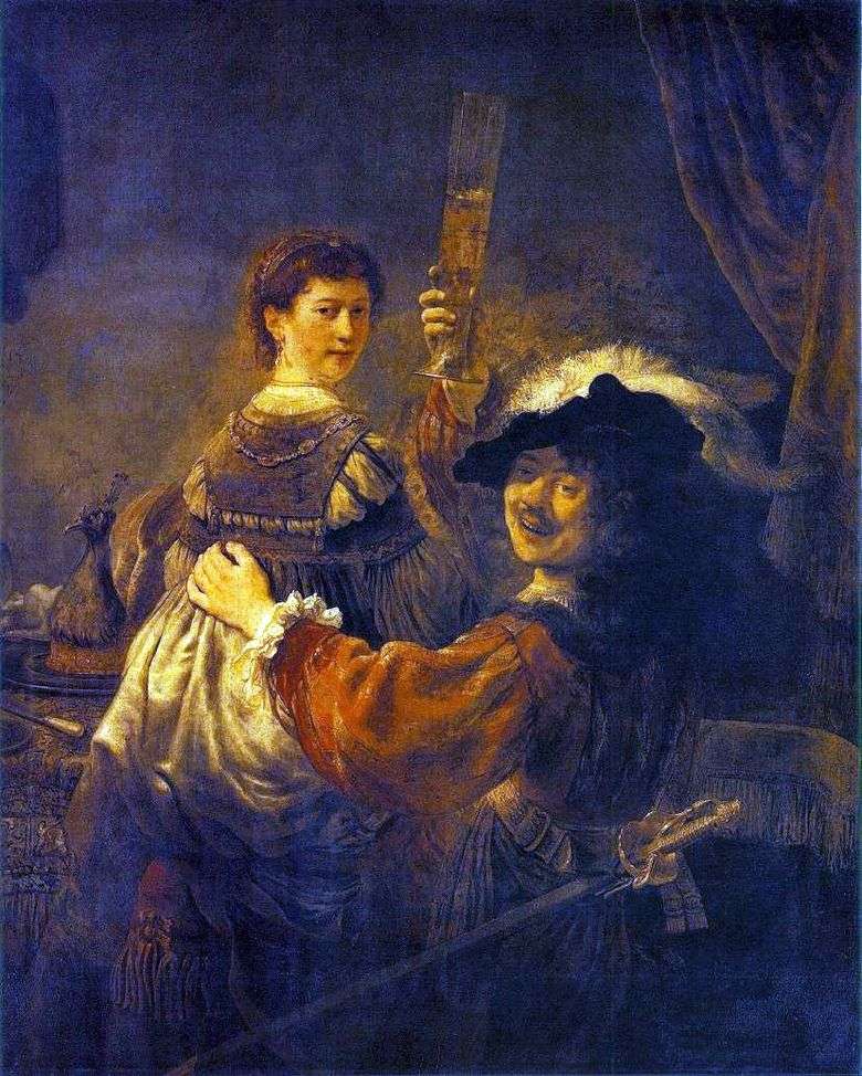 Fun Society (Autorretrato con Saskia en el regazo)   Rembrandt Harmens Van Rhine