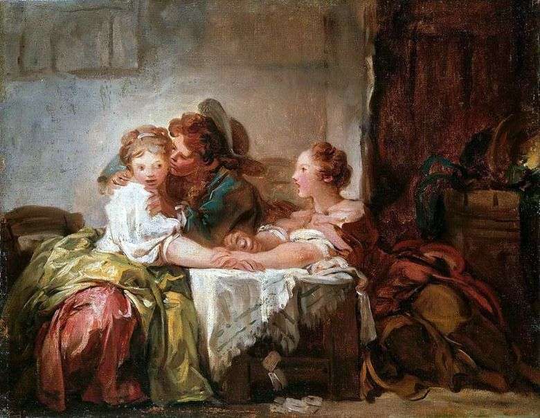 Ganó un beso   Jean Honore Fragonard