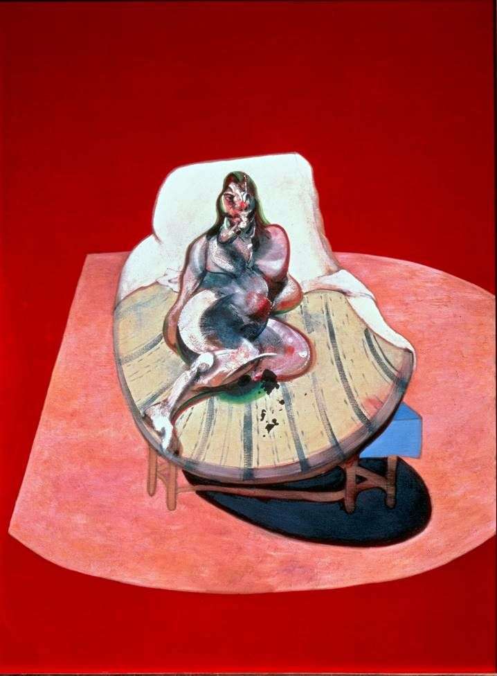 Henrietta Moraes en rojo   Francis Bacon