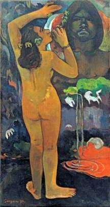 Hina, diosa de la luna y Te Fatou, espíritu de la tierra (Luna y Tierra)   Paul Gauguin
