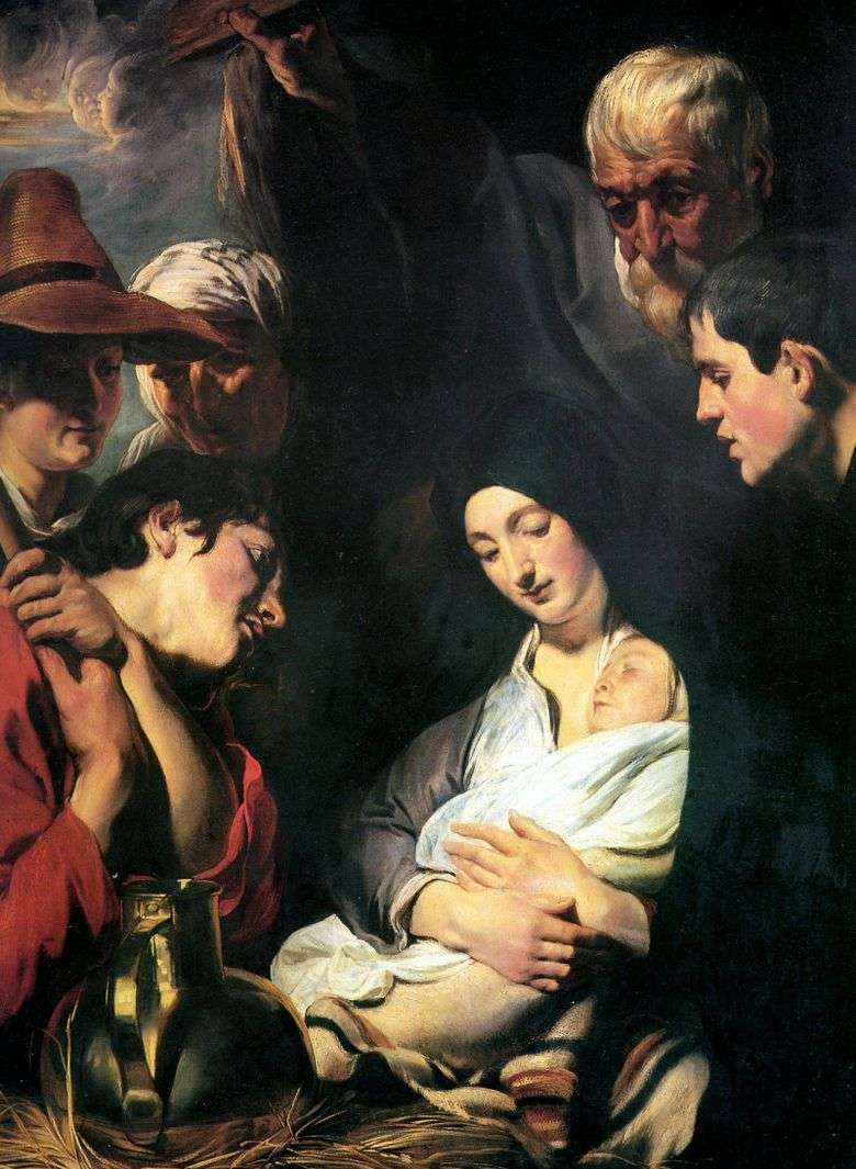 Adoración de los pastores   Jacob Jordaens