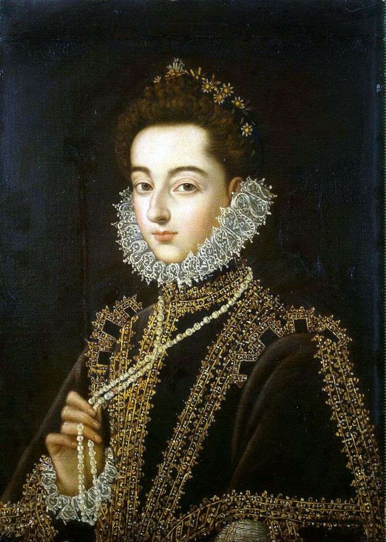 Retrato de la infanta Catalina Michaela de Austria   Alonso Sánchez Coelho
