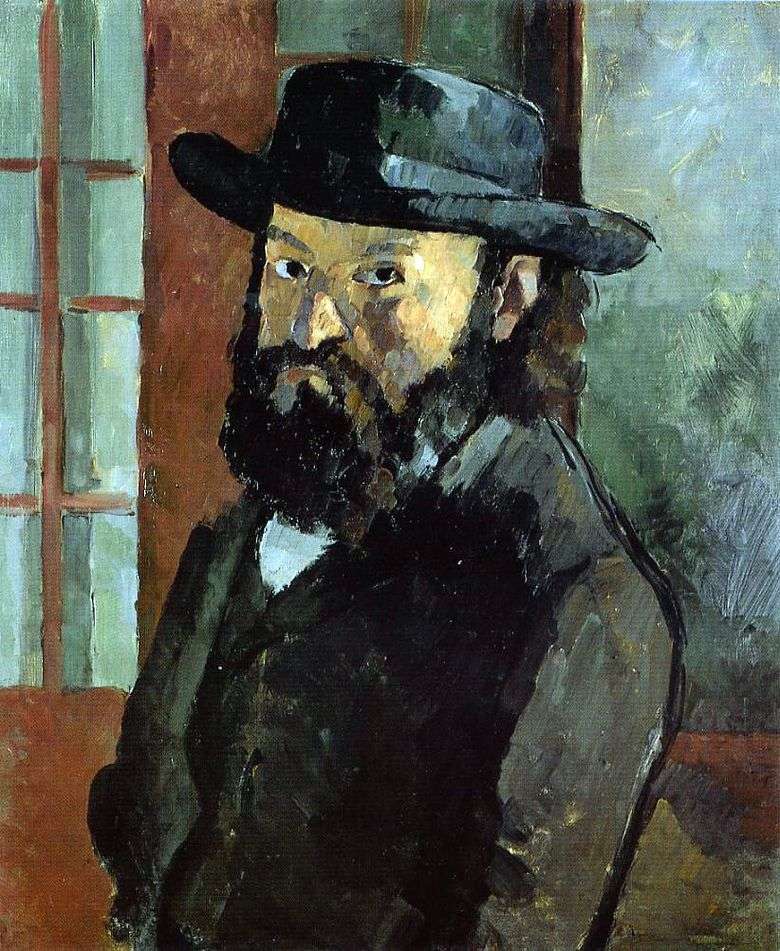 Autorretrato con un sombrero   Paul Cezanne