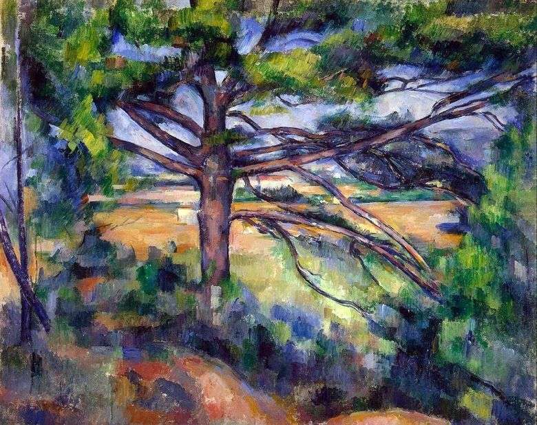 Un gran pino cerca de Aix   Paul Cézanne