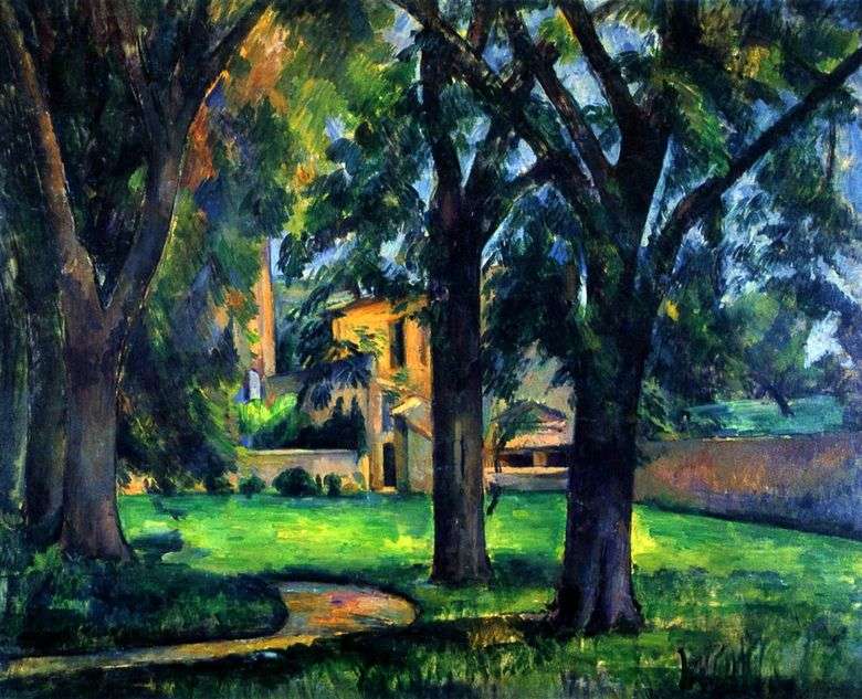 Castañas y dependencias en Zha de Buffans   Paul Cézanne