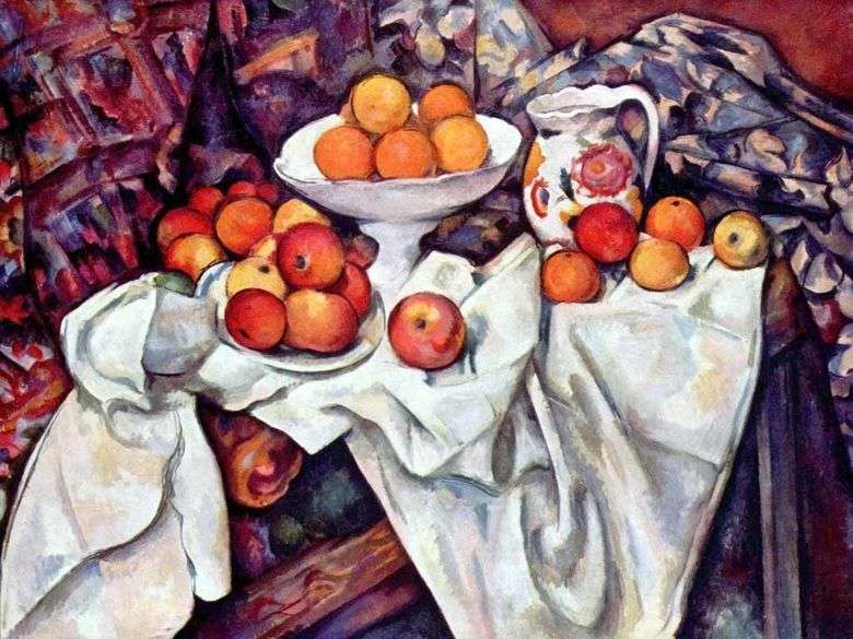 Bodegón con manzanas y naranjas   Paul Cezanne