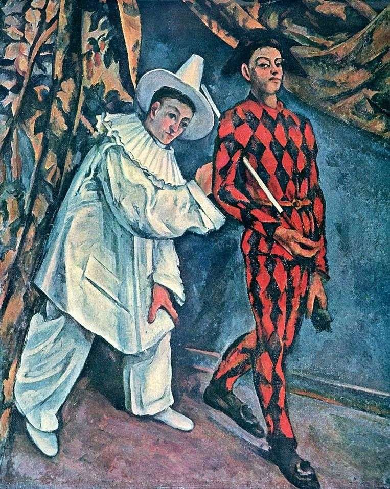 Pierrot y Arlequín (Maslenitsa)   Paul Cézanne