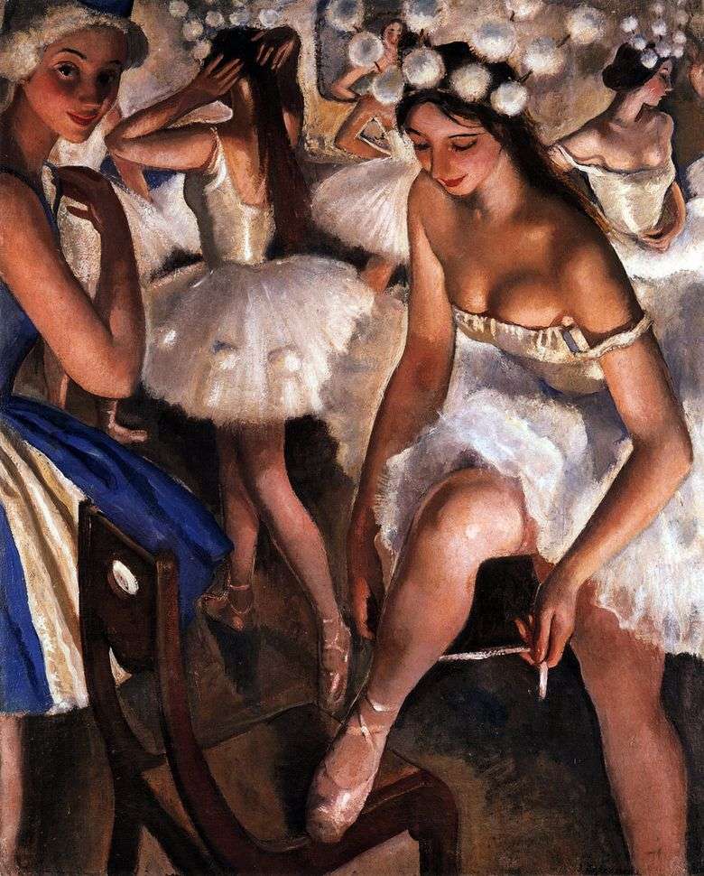 Baño de ballet. Copos De Nieve   Zinaida Serebryakova