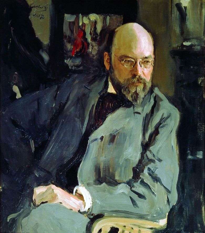 Retrato de I. S. Ostroukhova   Valentin Serov