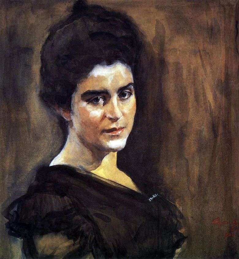 Retrato de S. M. Dragomirova Lukomskaya   Valentin Serov