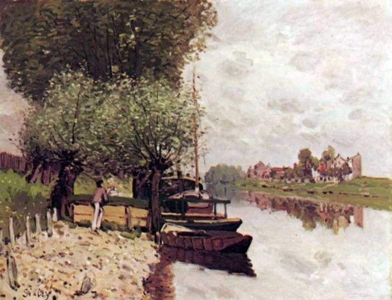 Sena cerca de Bougivalm   Alfred Sisley