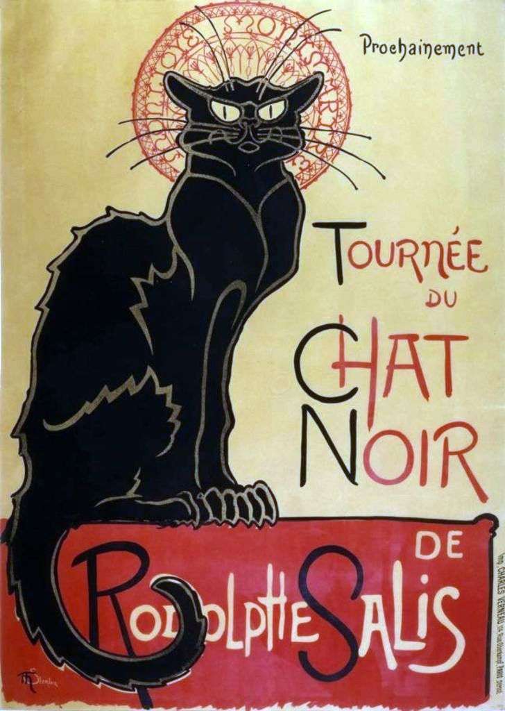 Gato negro   Theophile Alexander Steinlen