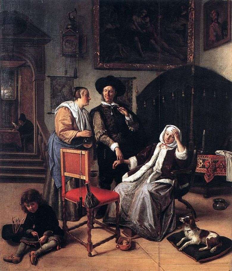 Visita del doctor   Jan Steen