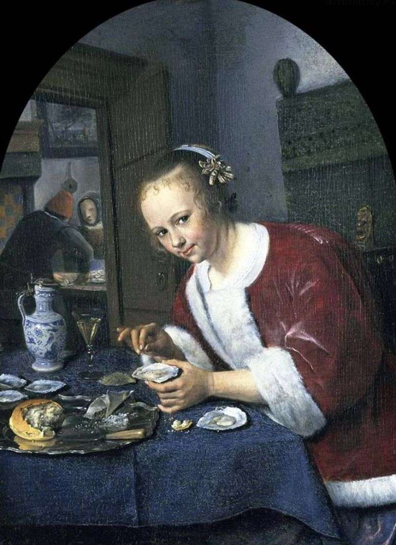 Chica con ostras   Jan Steen