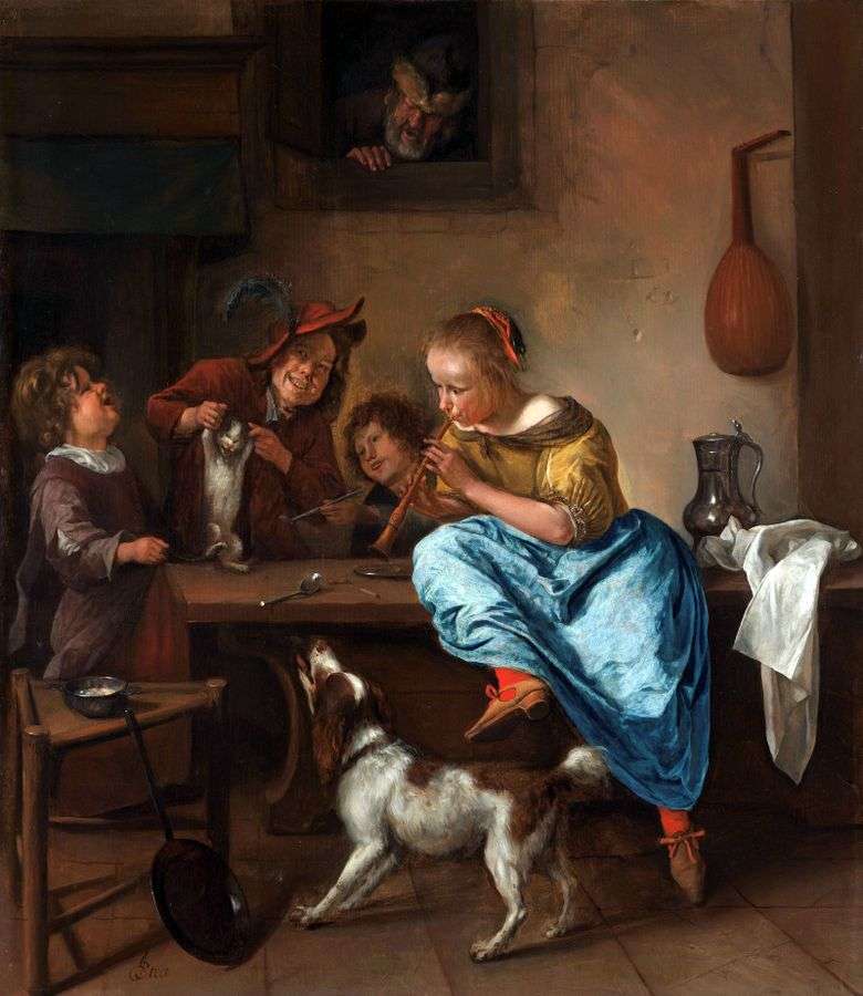 Danzas del gato   Jan Steen